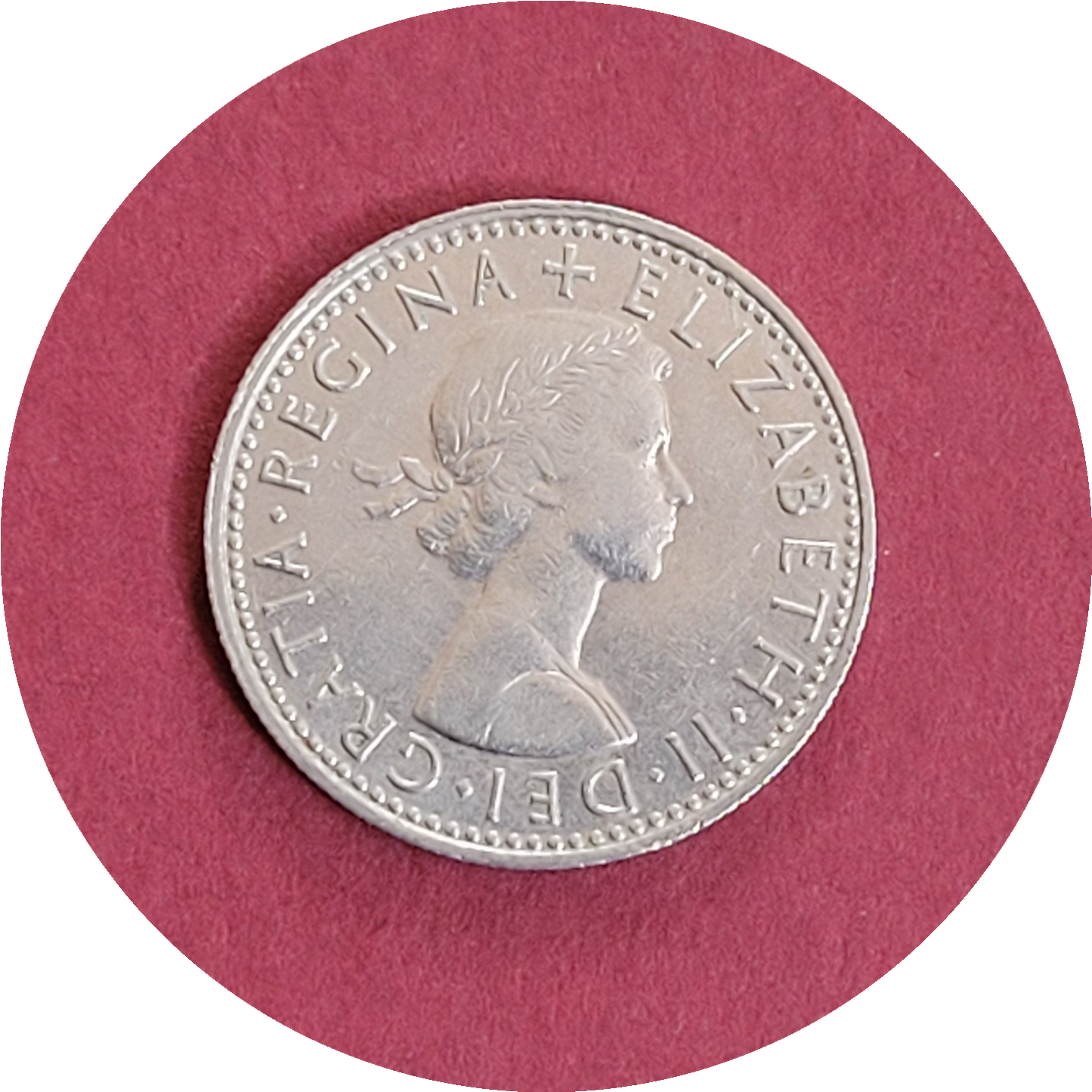 Elizabeth II,
Sixpence, six pence,
1965 (B)