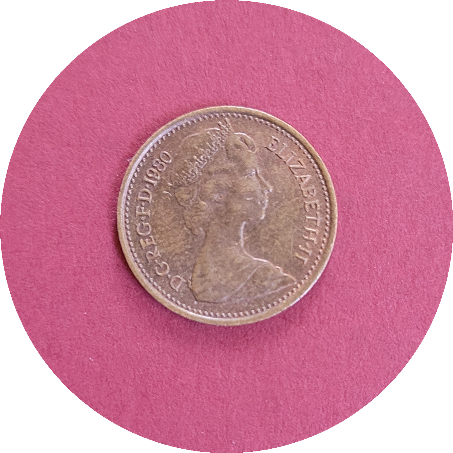 Elizabeth II, Half Penny, New Penny, 1980 (B)