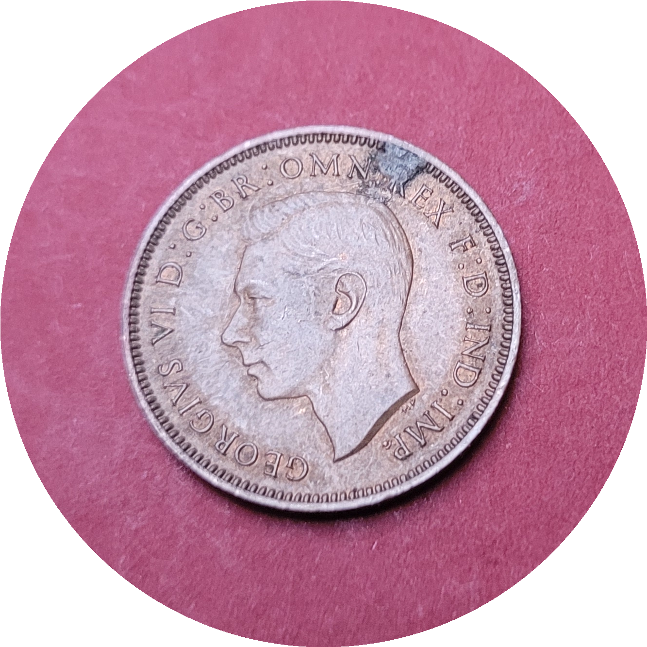 George VI,
Farthing,
1939 (B)