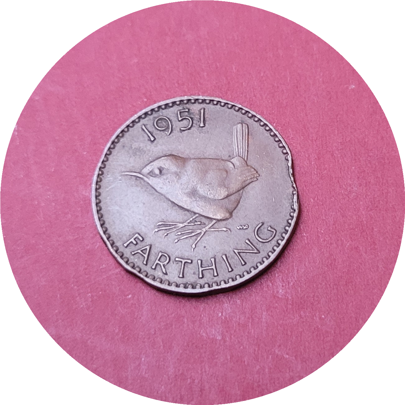 George VI,
Farthing,
1951 (B)