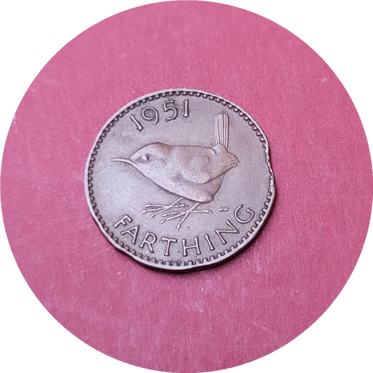 George VI,
Farthing,
1951 (B)