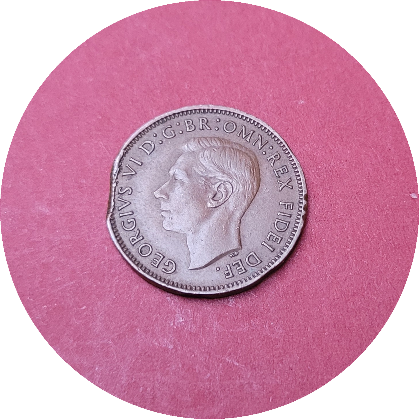 George VI,
Farthing,
1951 (B)