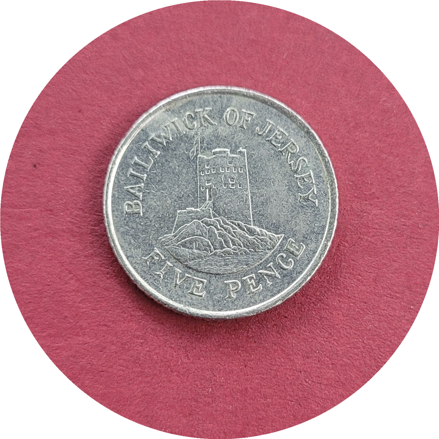 Elizabeth II,
Five Pence,
Bailiwick of Jersey,
1991(B)