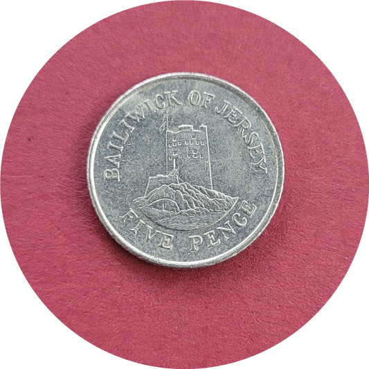 Elizabeth II,
Five Pence,
Bailiwick of Jersey,
1993 (B)