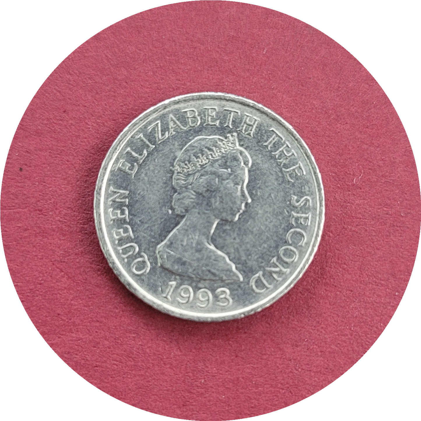 Elizabeth II,
Five Pence,
Bailiwick of Jersey,
1993 (B)