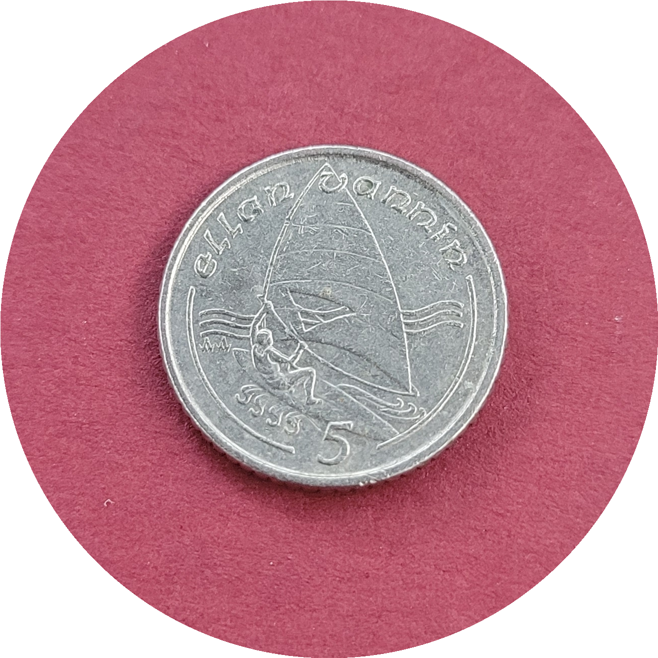 Elizabeth II,
Five Pence,
Isle of Man,
1990 (B)