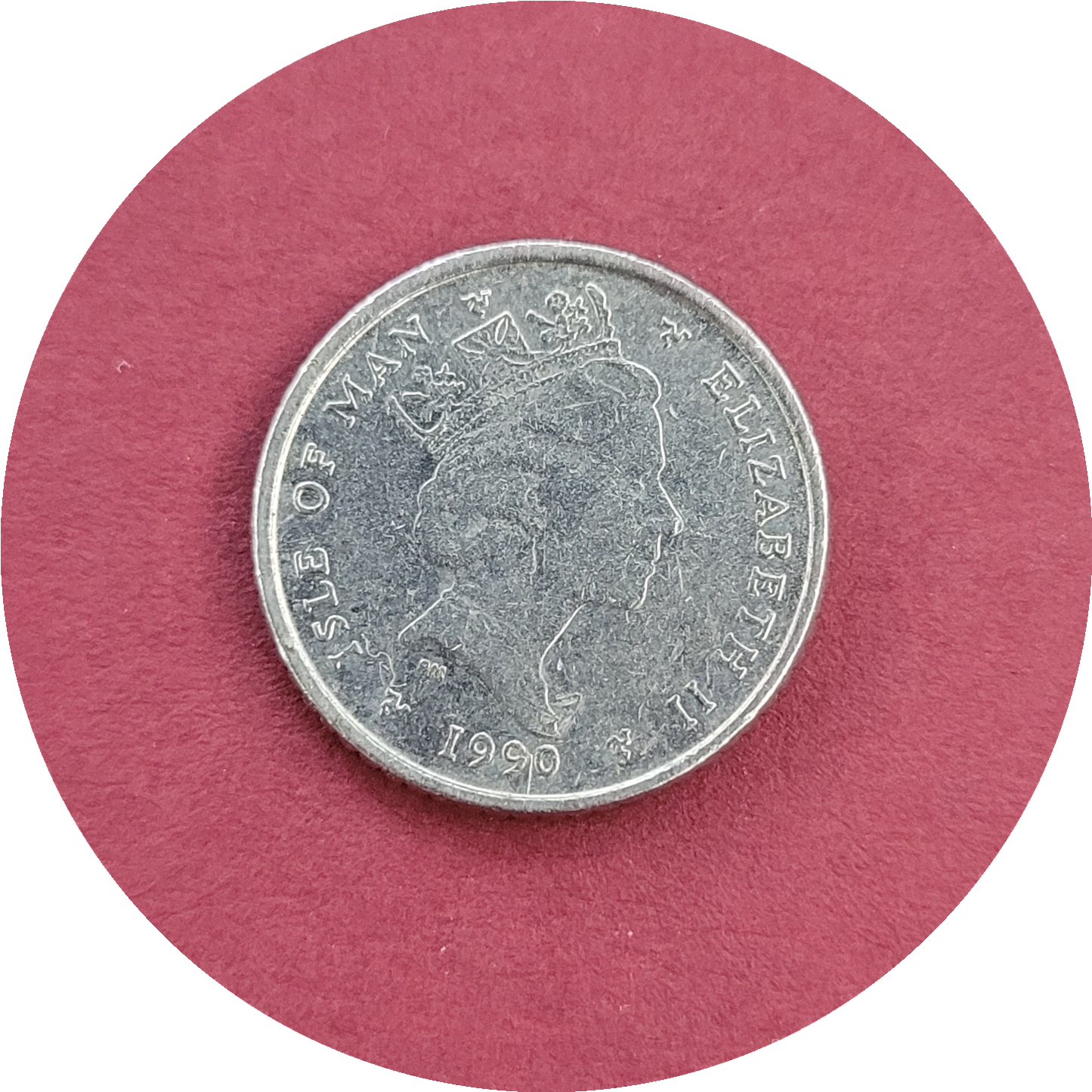 Elizabeth II,
Five Pence,
Isle of Man,
1990 (B)