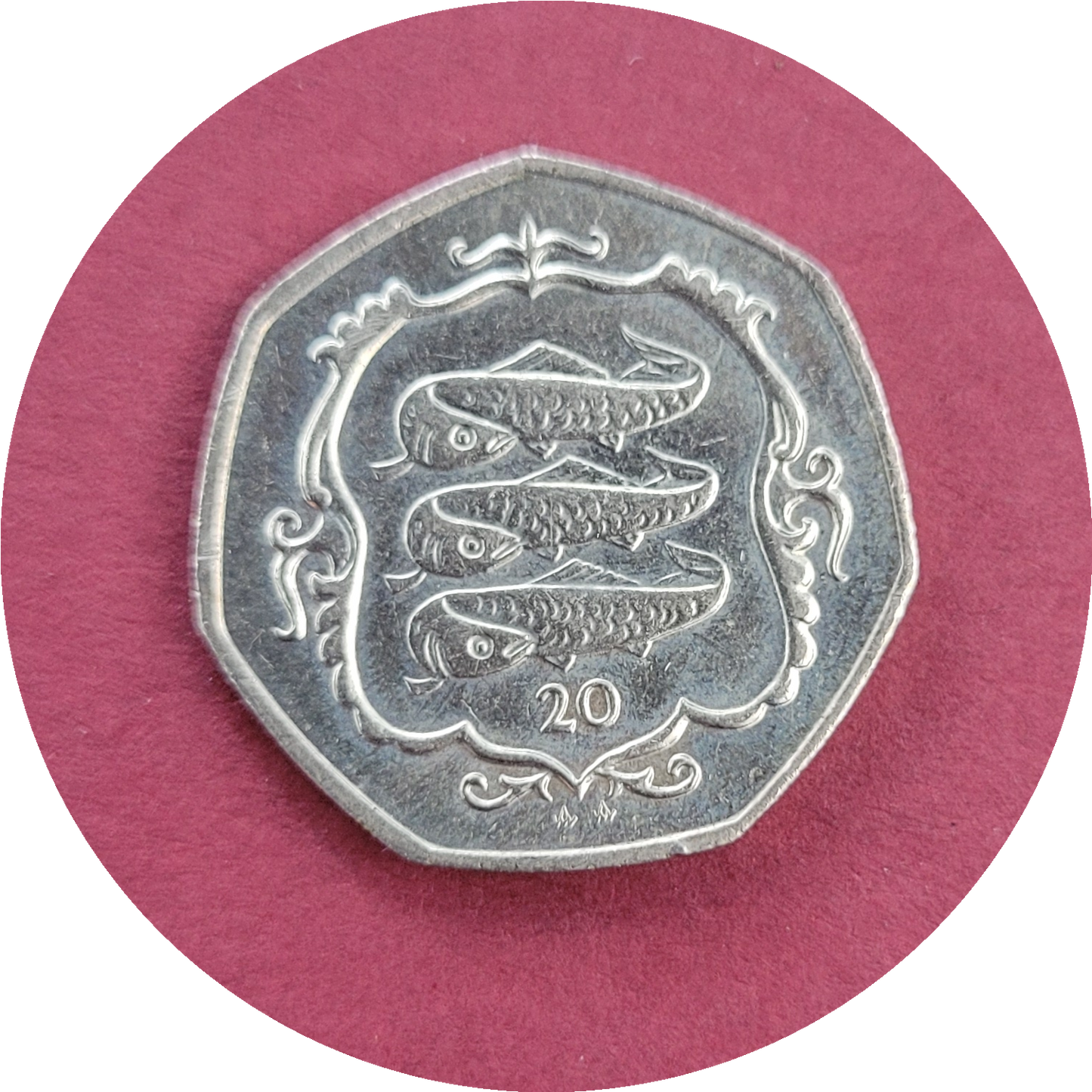 Elizabeth II,
Twenty Pence,
Isle of Man,
1987 (B)