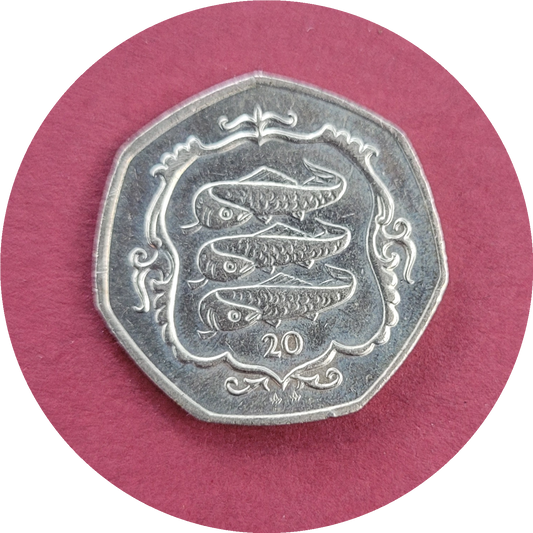 Elizabeth II,
Twenty Pence,
Isle of Man,
1987 (B)