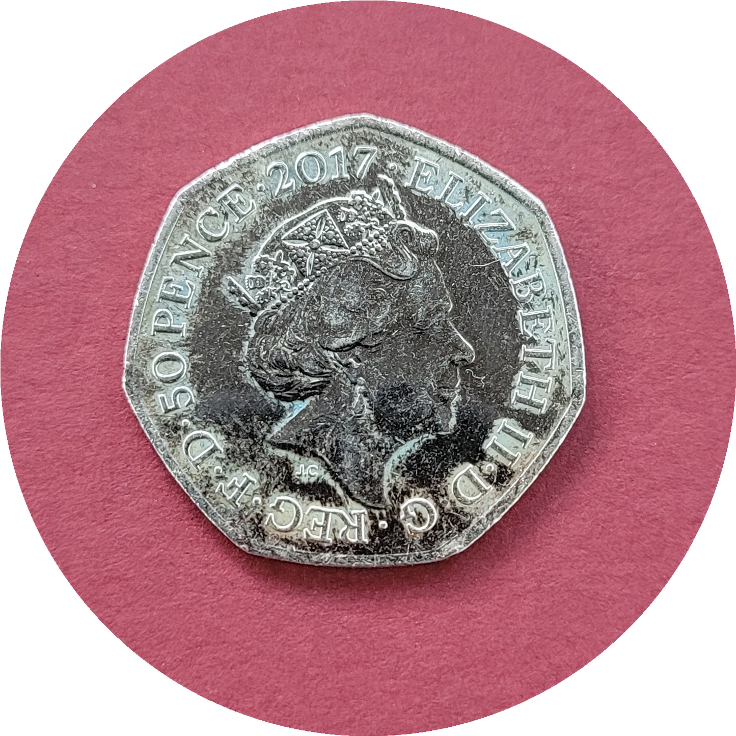 Elizabeth II,
Fifty Pence,
The Tale of Peter Rabbit,
2017 (B)