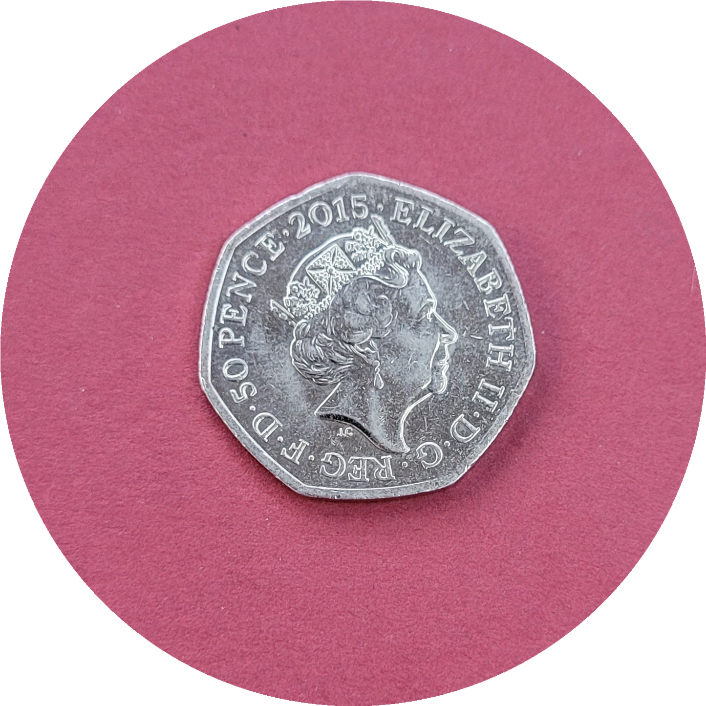 Elizabeth II,
Fifty Pence,
Battle of Britain,
2015 (B)