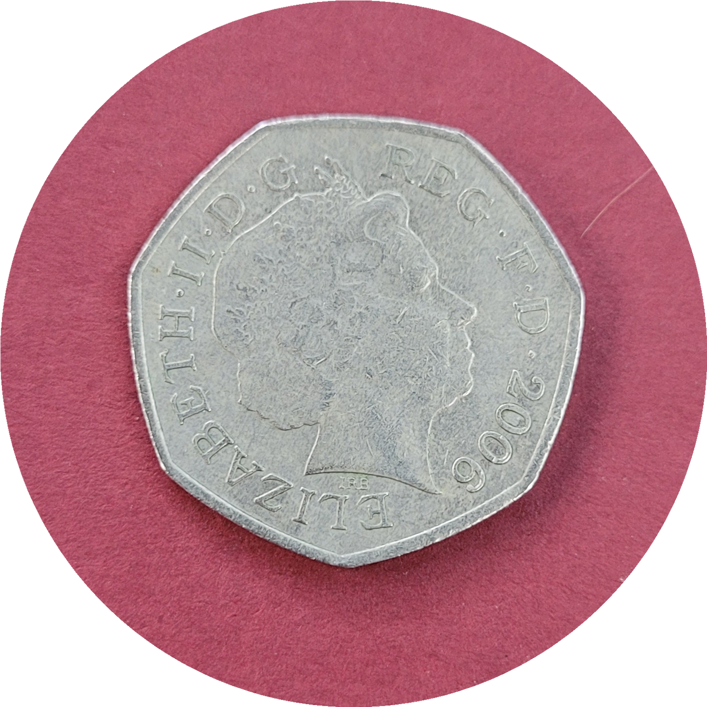 Elizabeth II,
Fifty Pence,
Queen V. Cross Medal,
2006 (B)