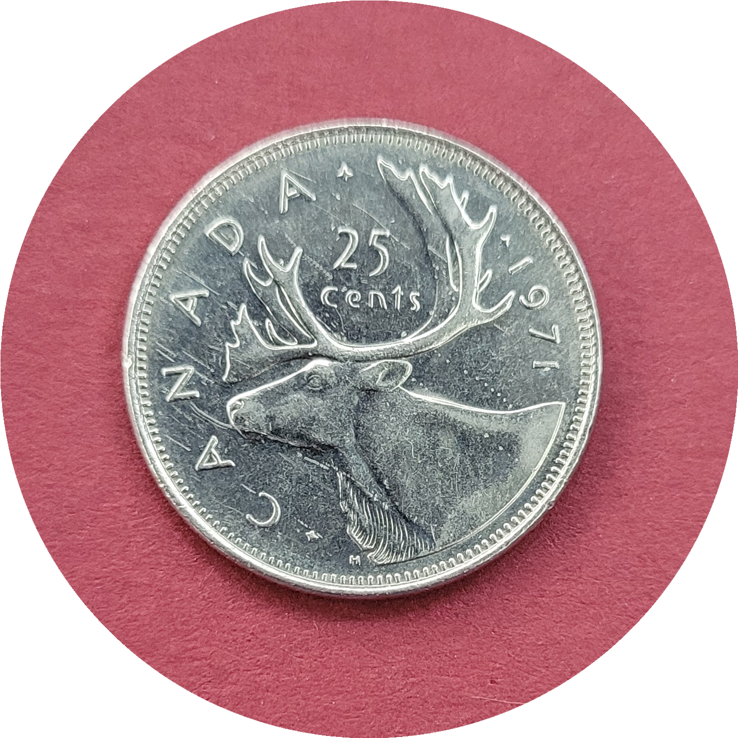 Elizabeth II,
Twenty Five Cents,
Canada,
1971 (N)