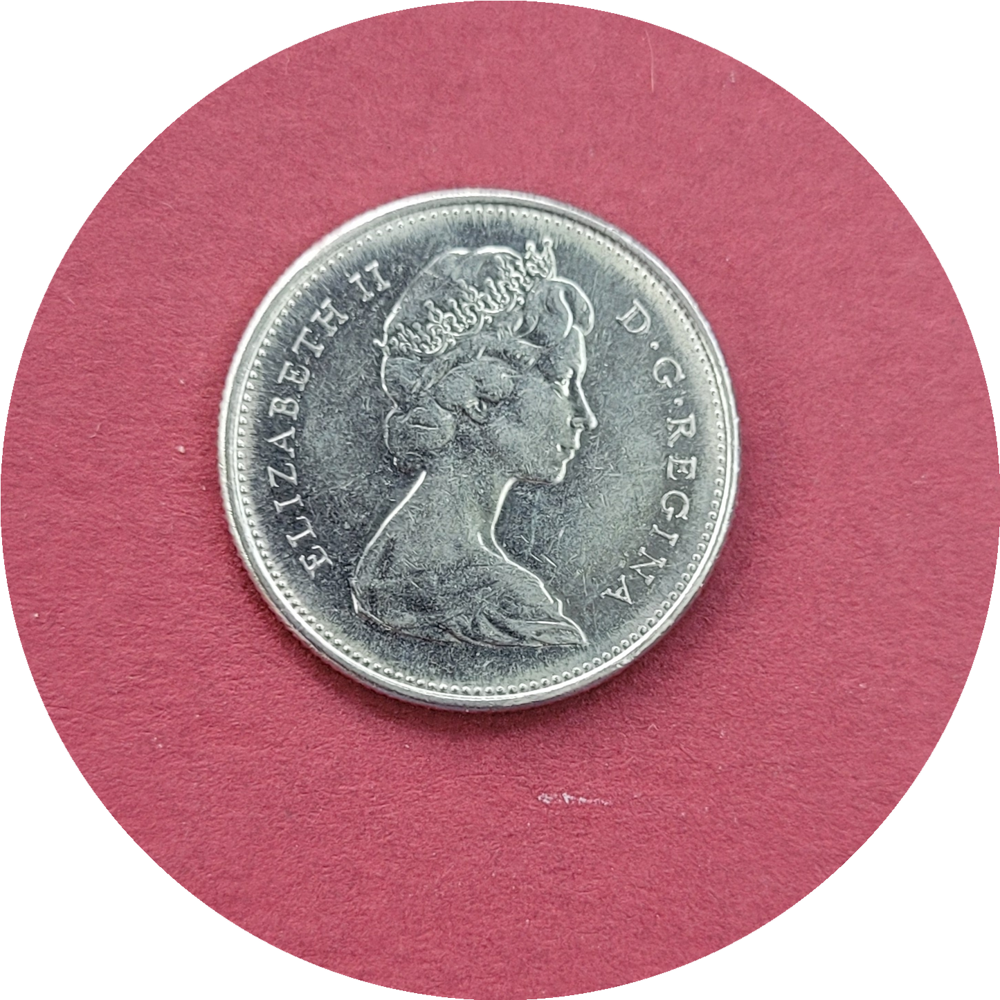 Elizabeth II,
Twenty Five Cents,
Canada,
1977 (N)