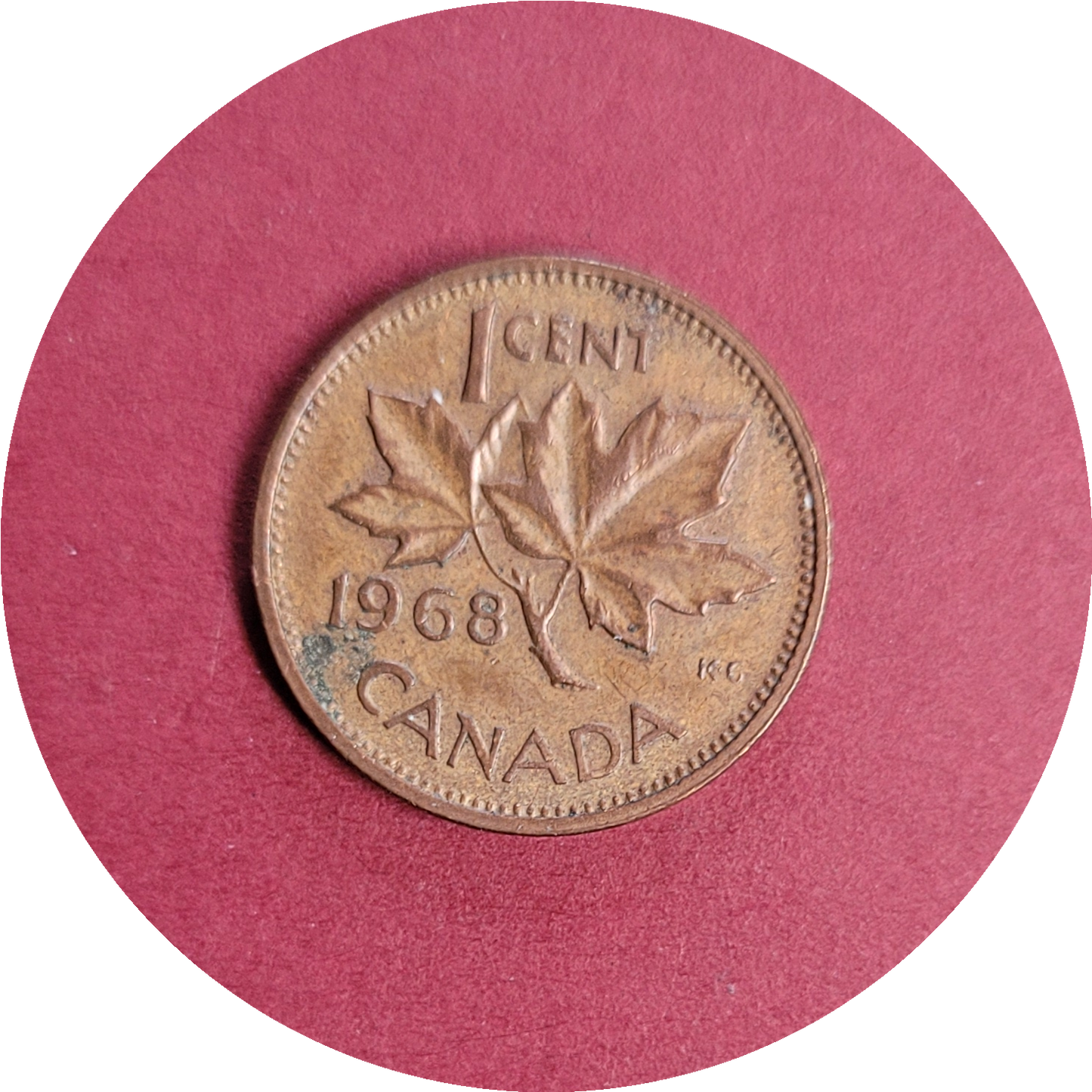 Elizabeth II,
One Cent,
Canada,
1968 (N)