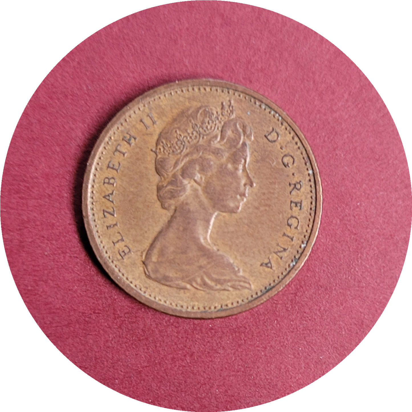 Elizabeth II,
One Cent,
Canada,
1968 (N)