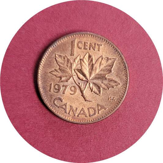 Elizabeth II,
One Cent,
Canada,
1979 (N)