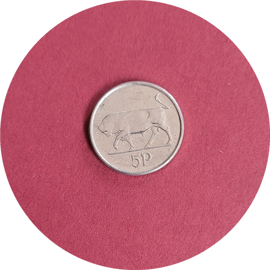 Elizabeth II,
5 pence,
Republic of Ireland,
1993 (B)