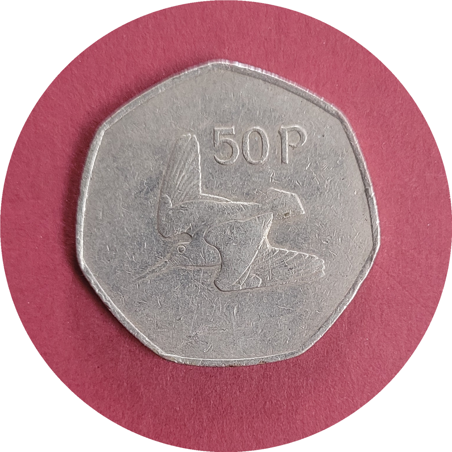 Elizabeth II,
Fifty pence, 50p
Republic of Ireland,
1981 (B)