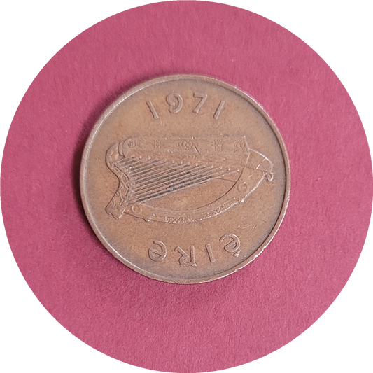 Elizabeth II,
Two pence,
Republic of Ireland,
1971
(B)