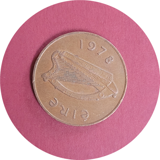 Elizabeth II,
Two pence,
Republic of Ireland,
1978 (B)