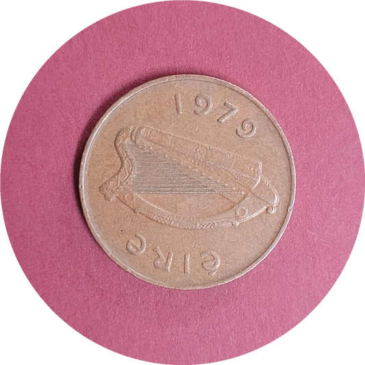 Elizabeth II,
Two pence,
Republic of Ireland,
1979 (B)