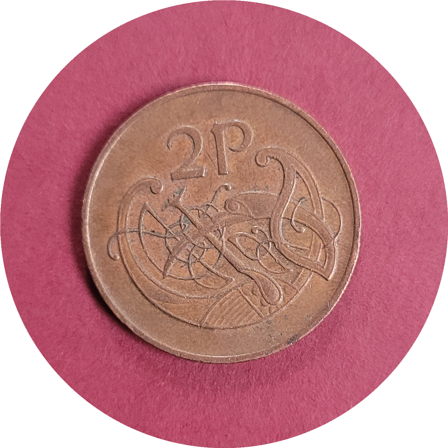 Elizabeth II,
Two pence,
Republic of Ireland,
1982 (B)