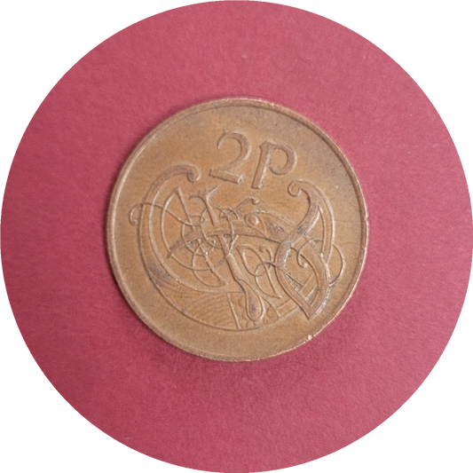 Elizabeth II,
Two pence,
Republic of Ireland,
1985 (B)
