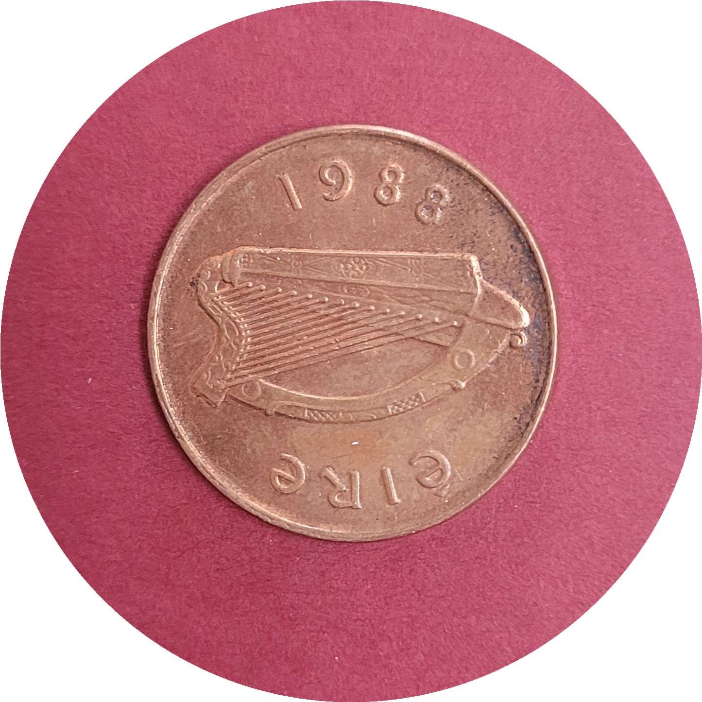 Elizabeth II,
Two pence,
Republic of Ireland,
1988 (B)