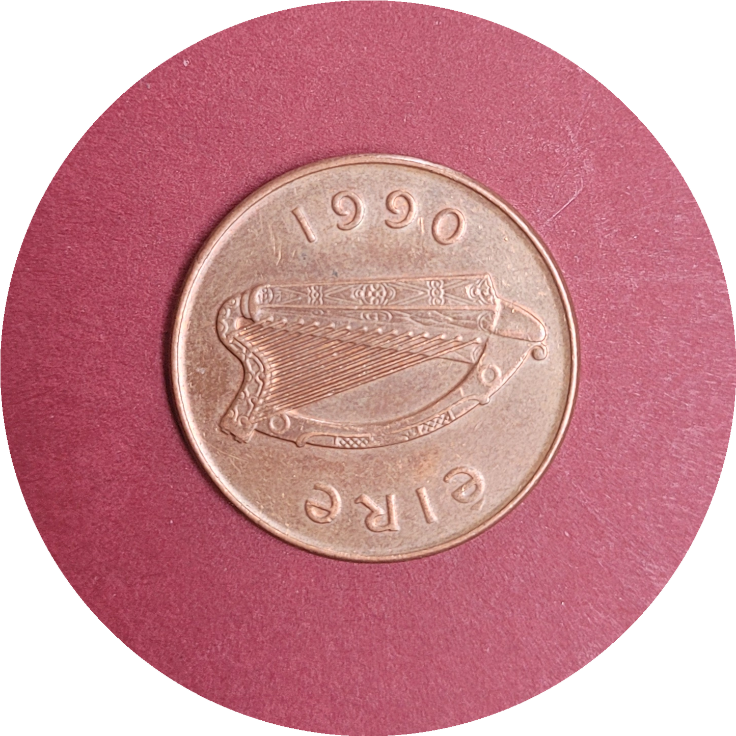 Elizabeth II,
Two pence,
Republic of Ireland,
1990 (B)