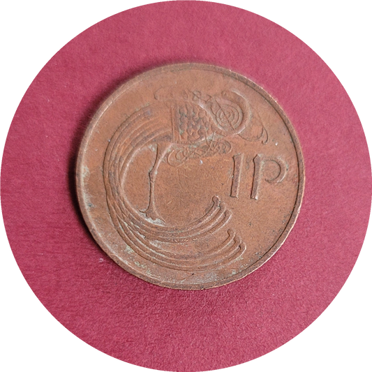 Elizabeth II,
One pence,
Republic of Ireland,
1978 (B)