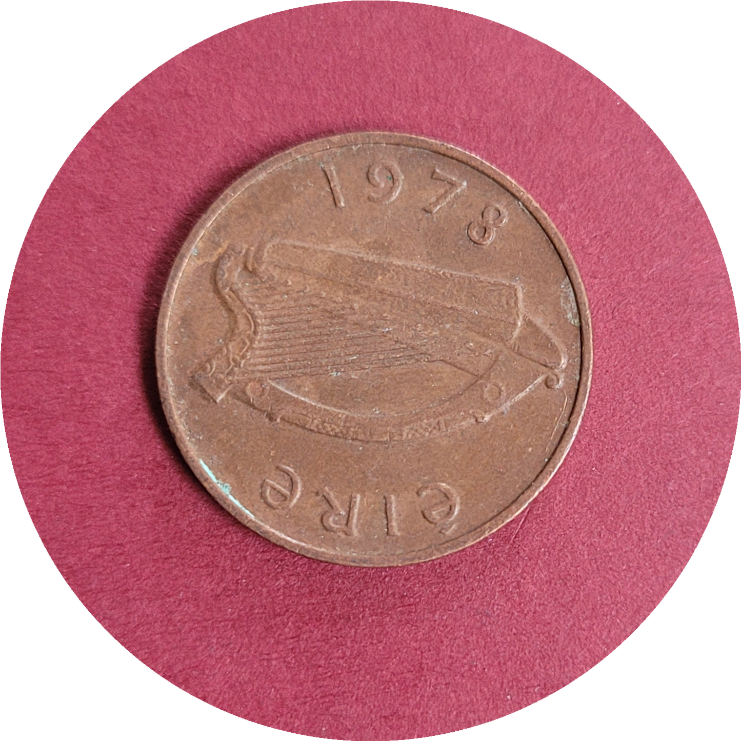 Elizabeth II,
One pence,
Republic of Ireland,
1978 (B)