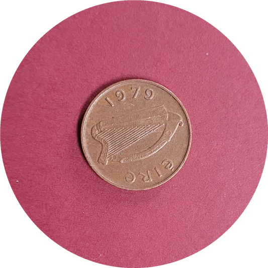 Elizabeth II,
One pence,
Republic of Ireland,
1979 (B)