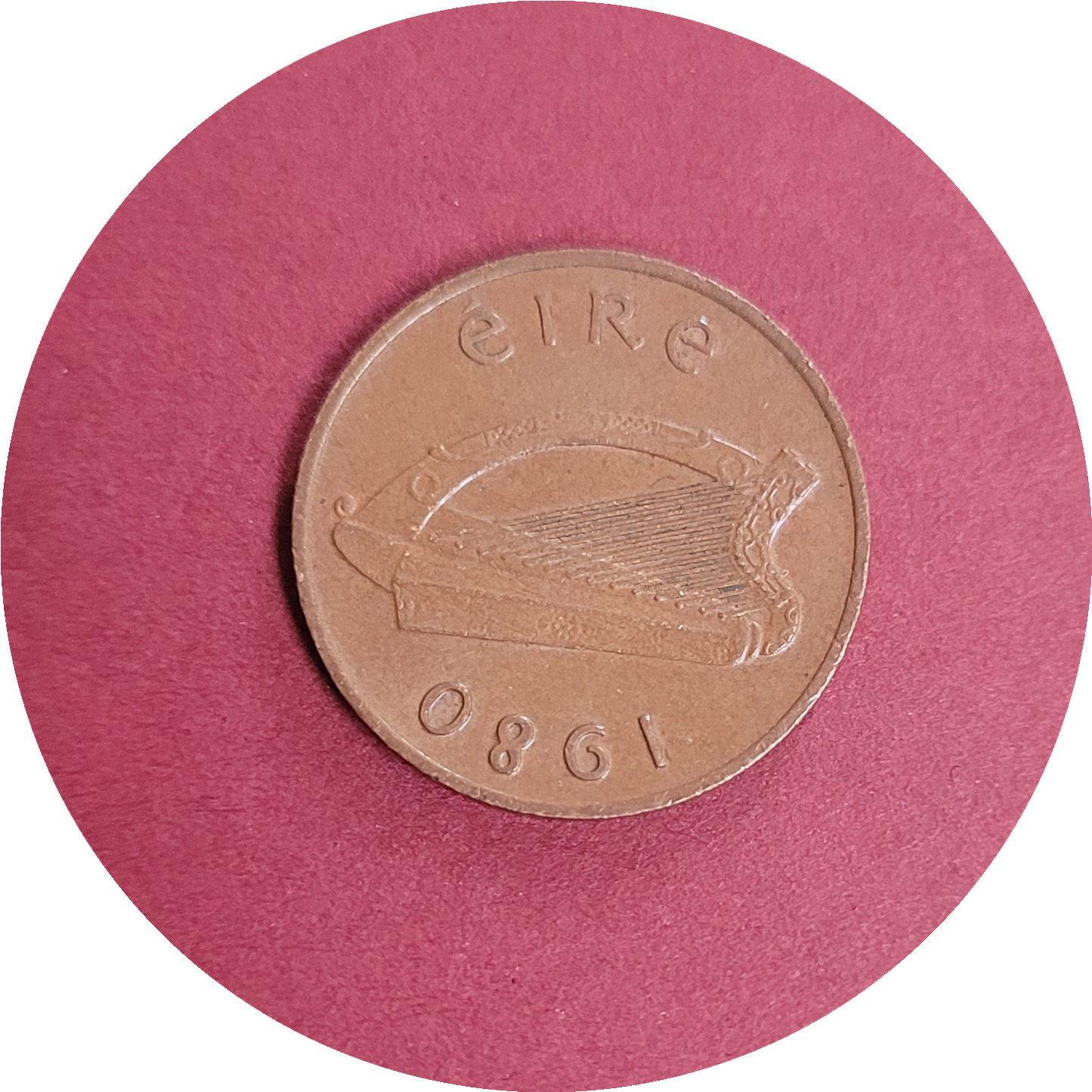 Elizabeth II,
One pence,
Republic of Ireland,
1980 (B)