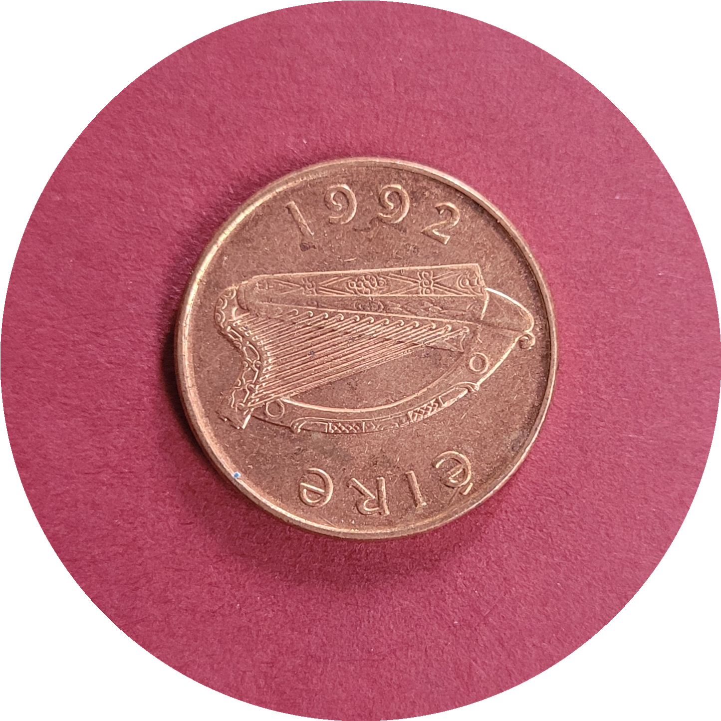 Elizabeth II,
One pence,
Republic of Ireland,
1992 (B)