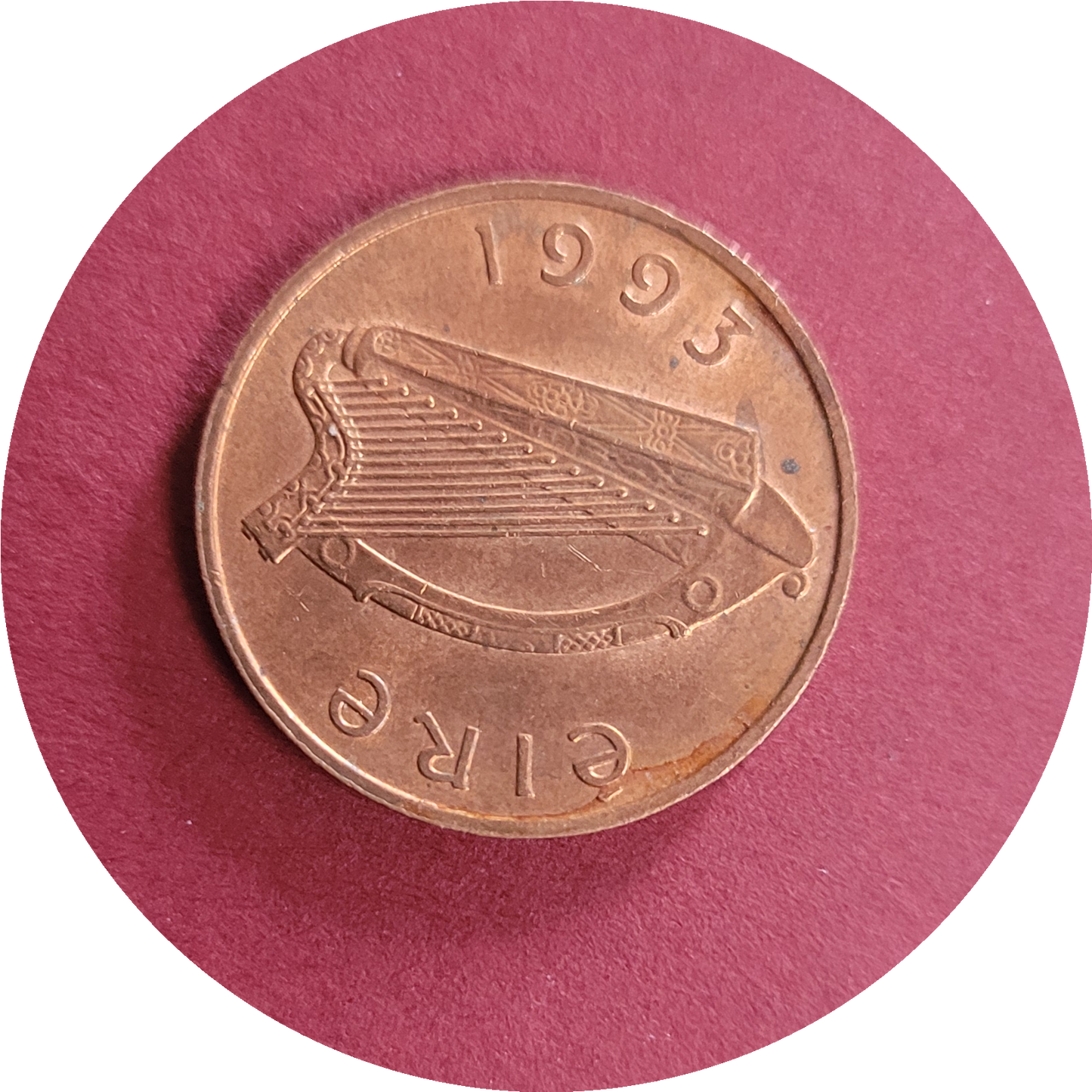 Elizabeth II,
One pence,
Republic of Ireland,
1993 (B)