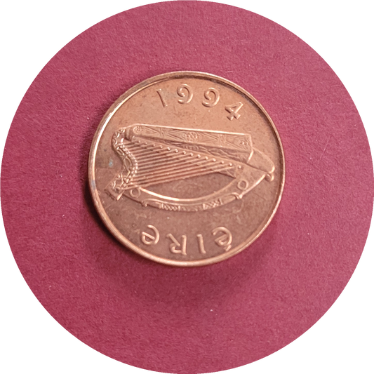 Elizabeth II,
One pence,
Republic of Ireland,
1994 (B)