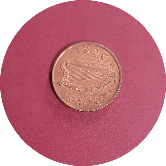 Elizabeth II,
One pence,
Republic of Ireland,
1996 (B)