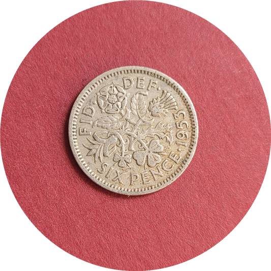 Elizabeth II,
Six Pence,
1st Coinage,
1953 (B)