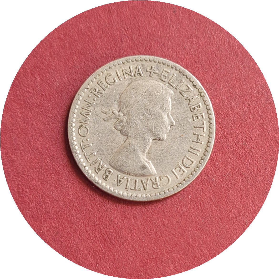 Elizabeth II,
Six Pence,
1st Coinage,
1953 (B)