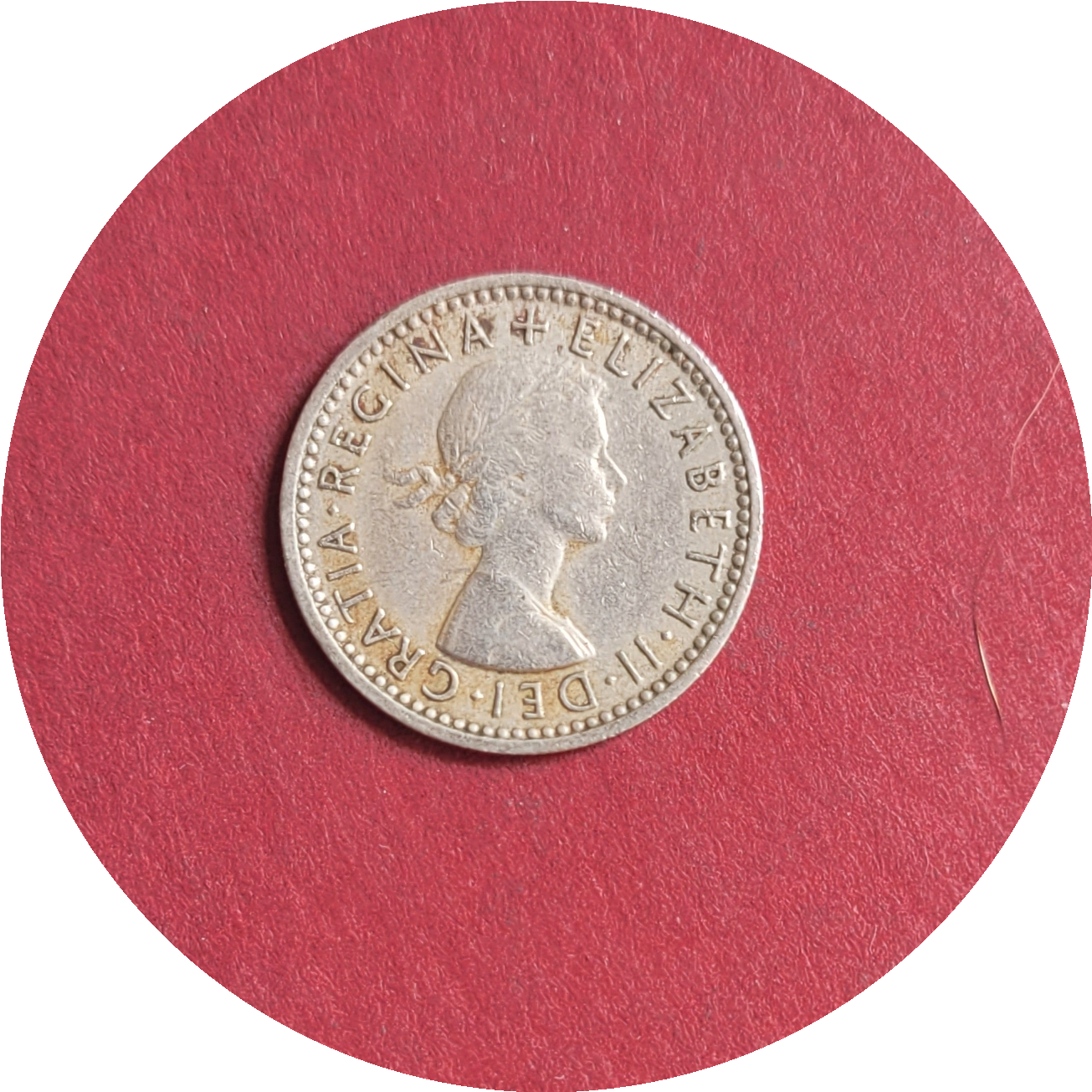 Elizabeth II,
Six Pence,
1st Coinage,
1956 (B)