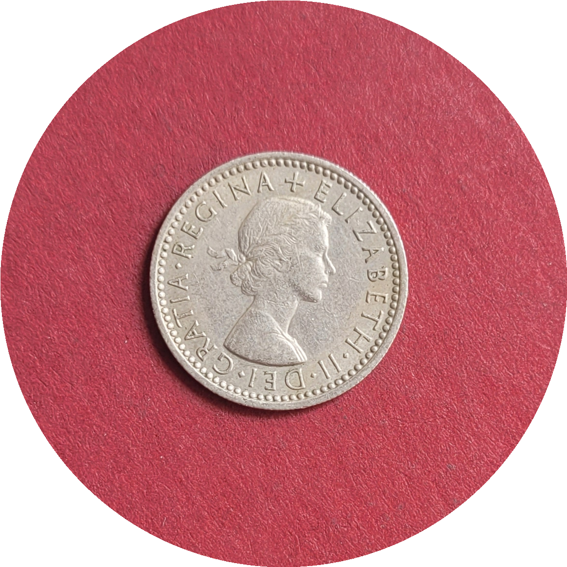 Elizabeth II,
Six Pence,
1st Coinage,
1957 (B)