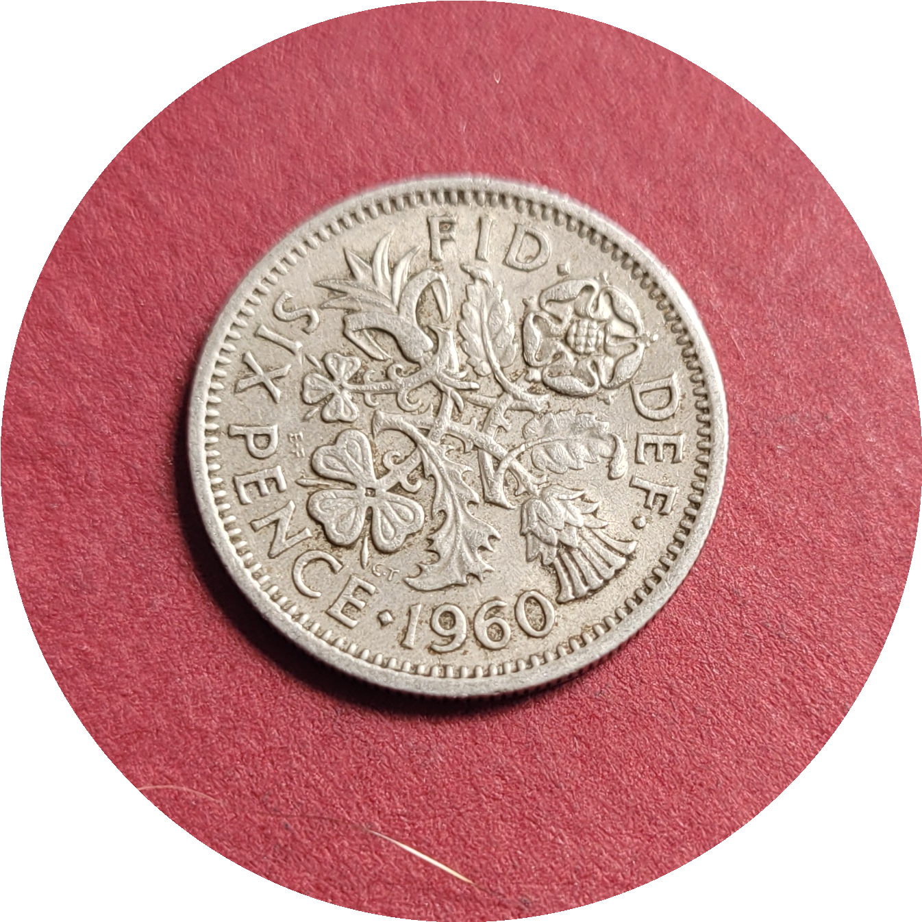 Elizabeth II,
Six Pence,
1st Coinage,
1960 (B)