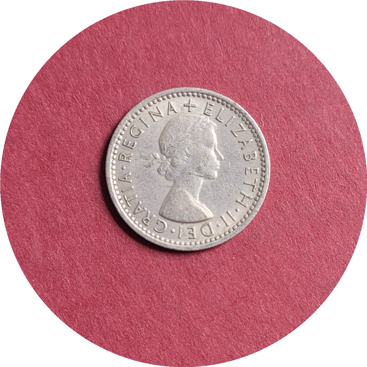 Elizabeth II,
Six Pence,
1st Coinage,
1964 (B)