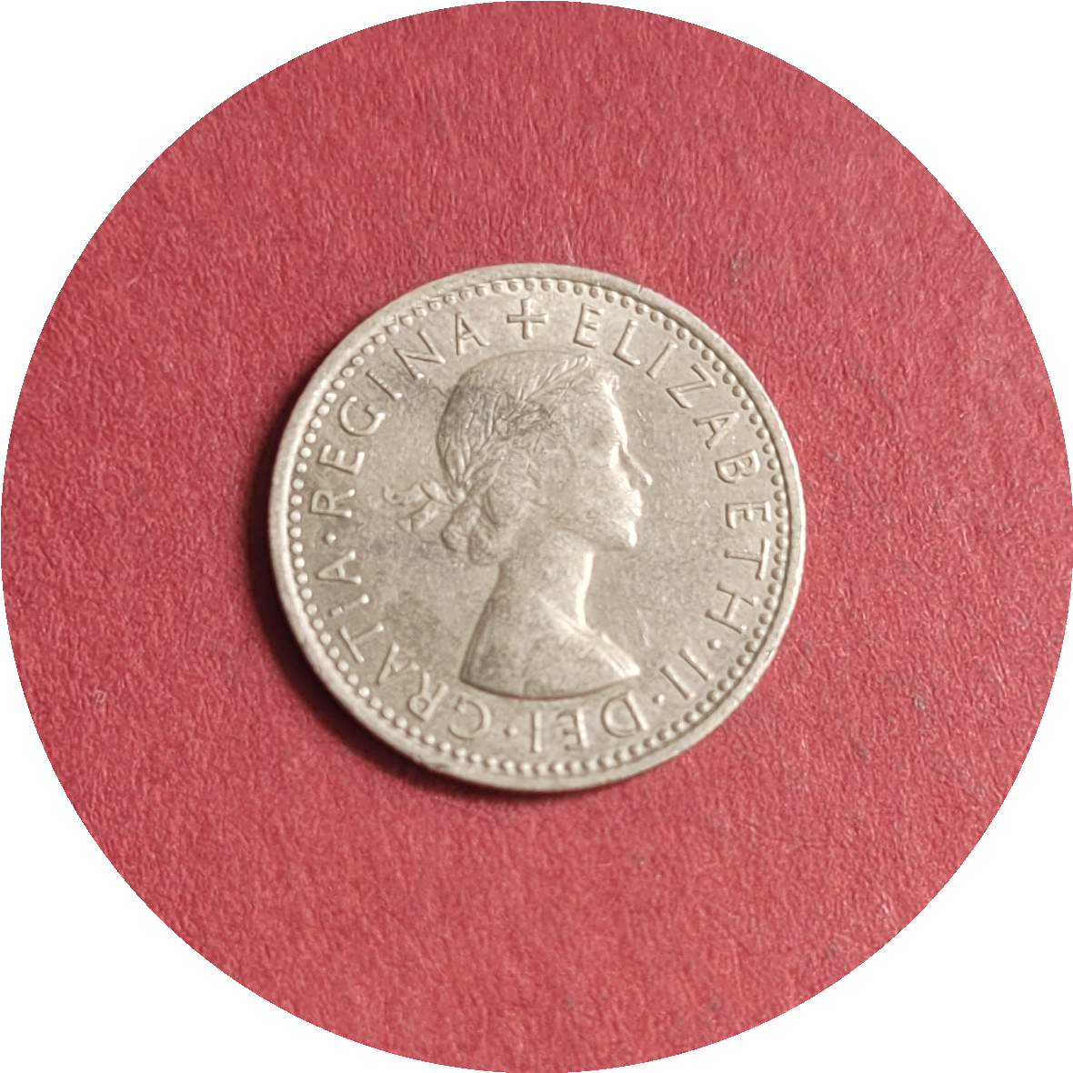 Elizabeth II,
Six Pence,
1st Coinage,
1966 (B)