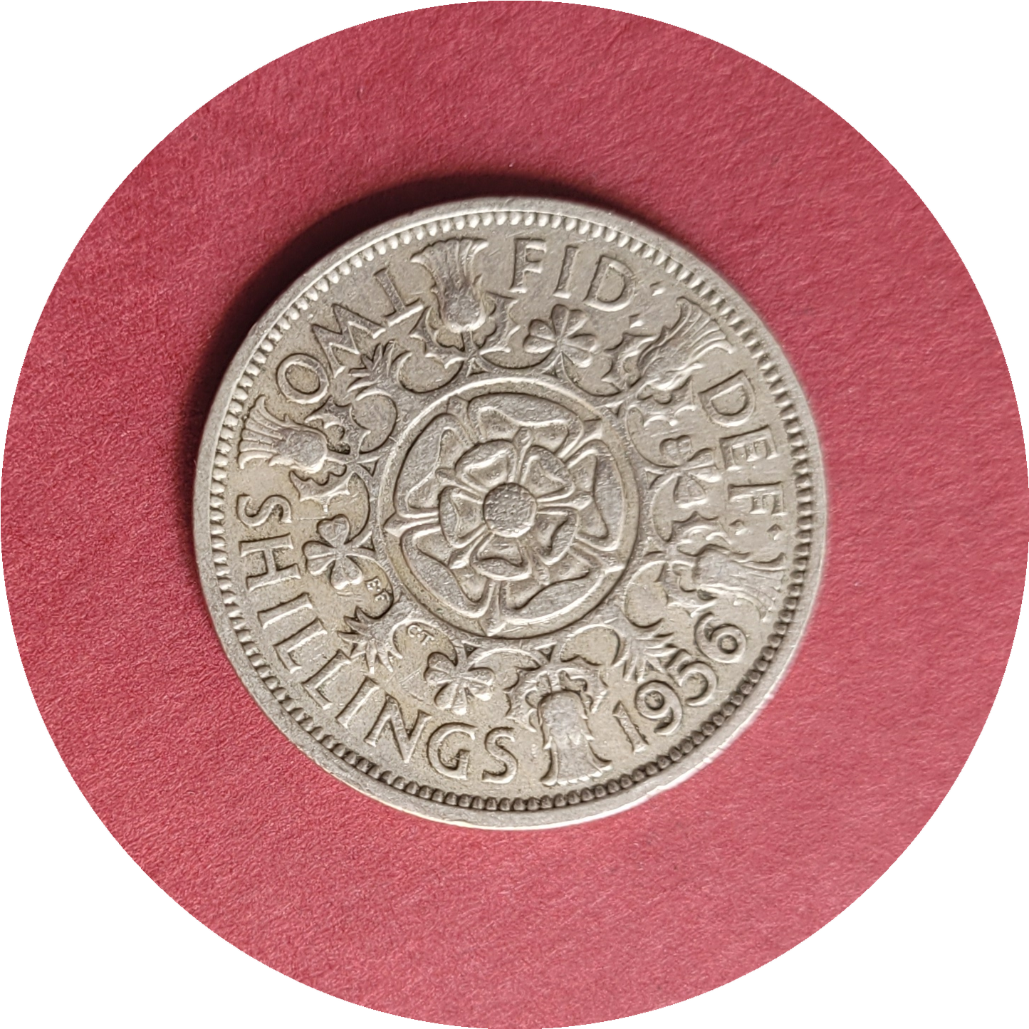 Elizabeth II,
Two Shilling,
1956, (B)