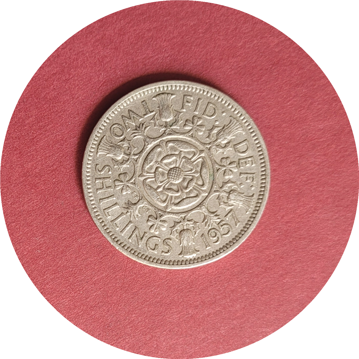 Elizabeth II,
Two Shilling,
1957, (B)