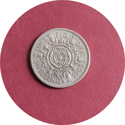 Elizabeth II,
Two Shilling,
1965, (B)