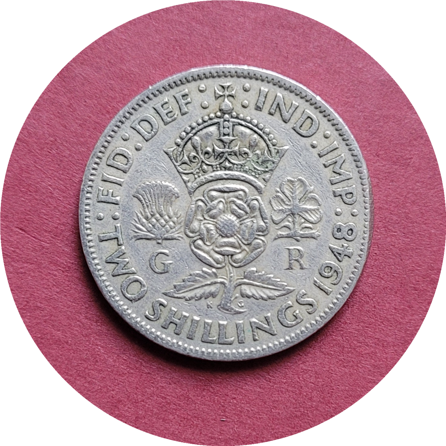 George VI,
Two Shilling,
1948, (B)