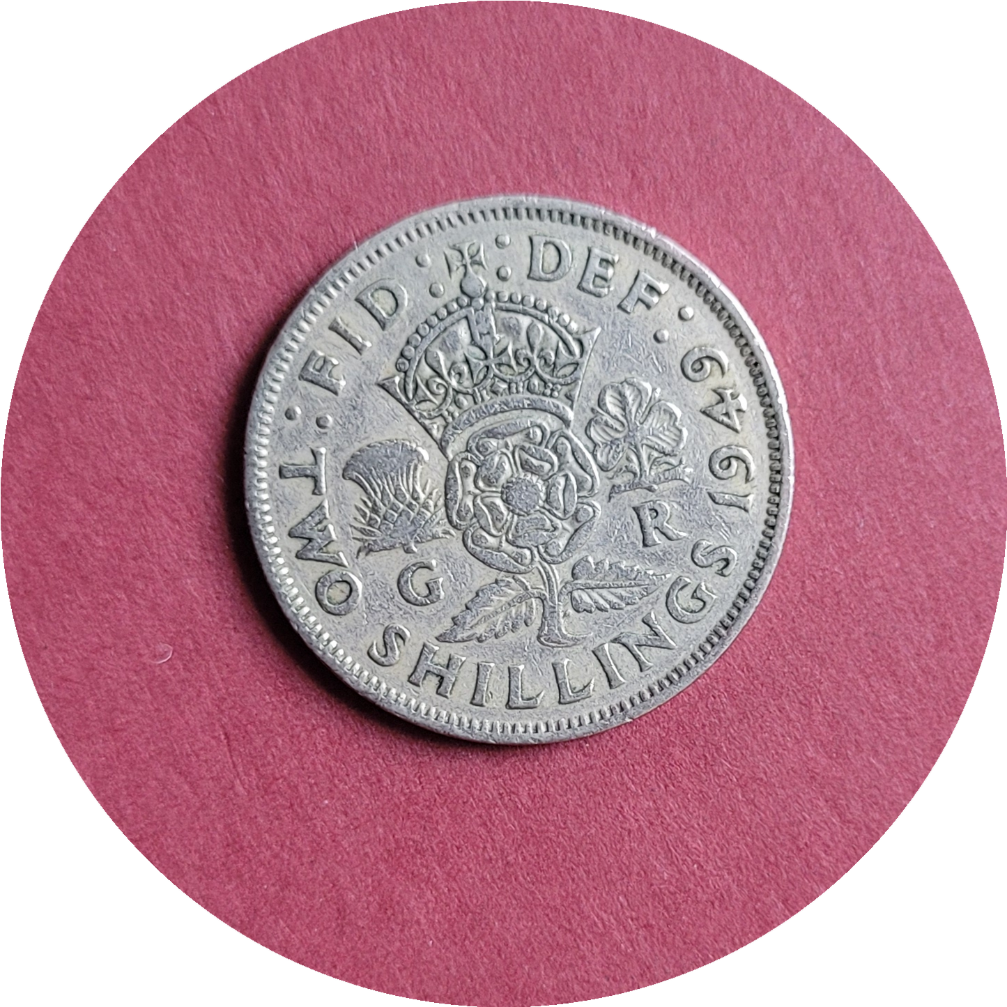 George VI,
Two Shilling,
1949, (B)